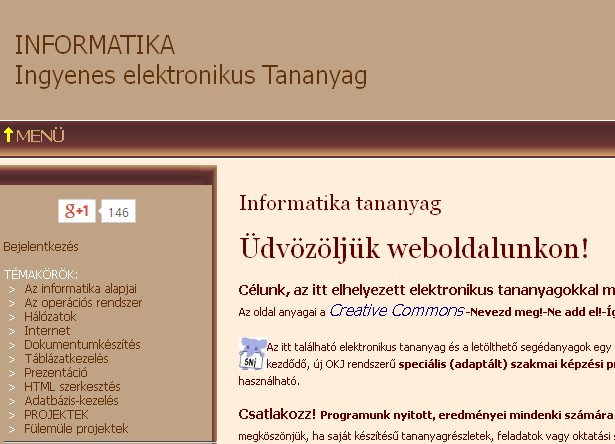 Általános iskola informatika tananyag